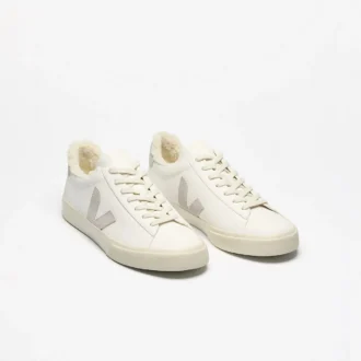 Couro Campo Fured Branco Cinza Claro