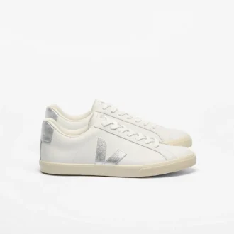 Couro Esplar Branco Prateado