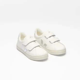 Couro Esplar Branco Prateado