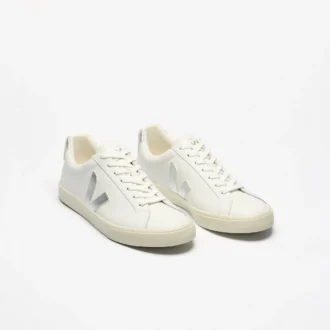 Couro Esplar Branco Prateado
