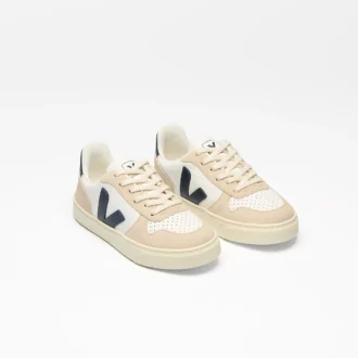 Couro V-10 Branco Nautico Amêndoa