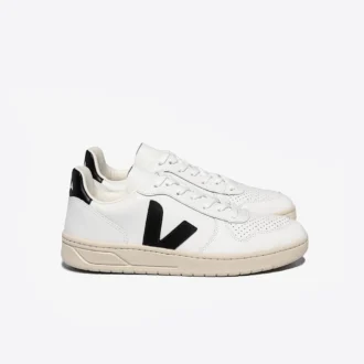Couro V-10 Branco Preto