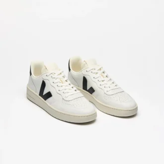 Couro V-10 Branco Preto