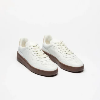 Couro V-90 Branco Pierre Amêndoa