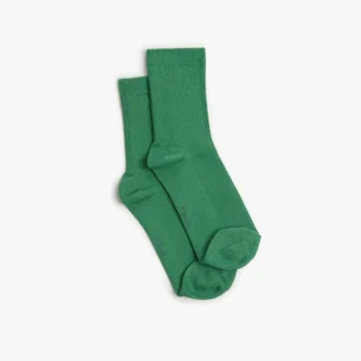 Meias Everyday em algodão verde médio