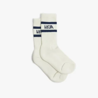 Meias icónicas Algodão Branco Azul