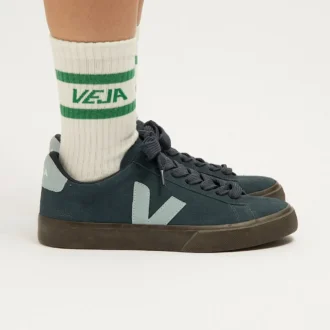 Meias icónicas Algodão Branco Verde