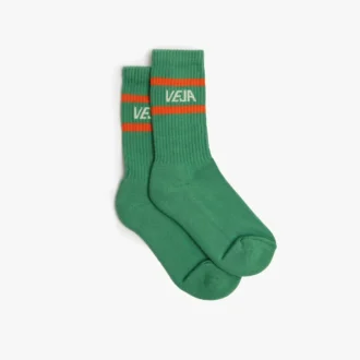 Meias icónicas Algodão Verde Branco Laranja