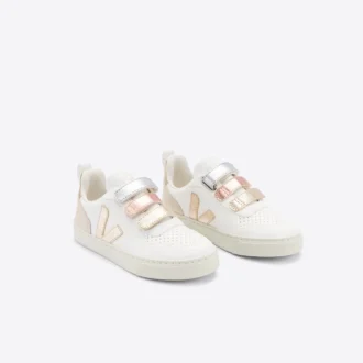 V-10 Couro Multico Branco Brilhante