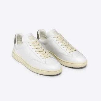 V-12 Stitch Leather Branco Cáqui