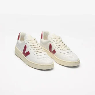 V-90 Couro Branco Marsala