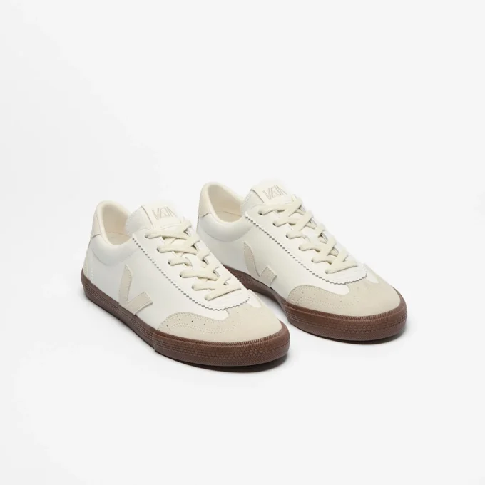 Volley Leather Branco Natural Bark Volley Leather Branco Natural Bark